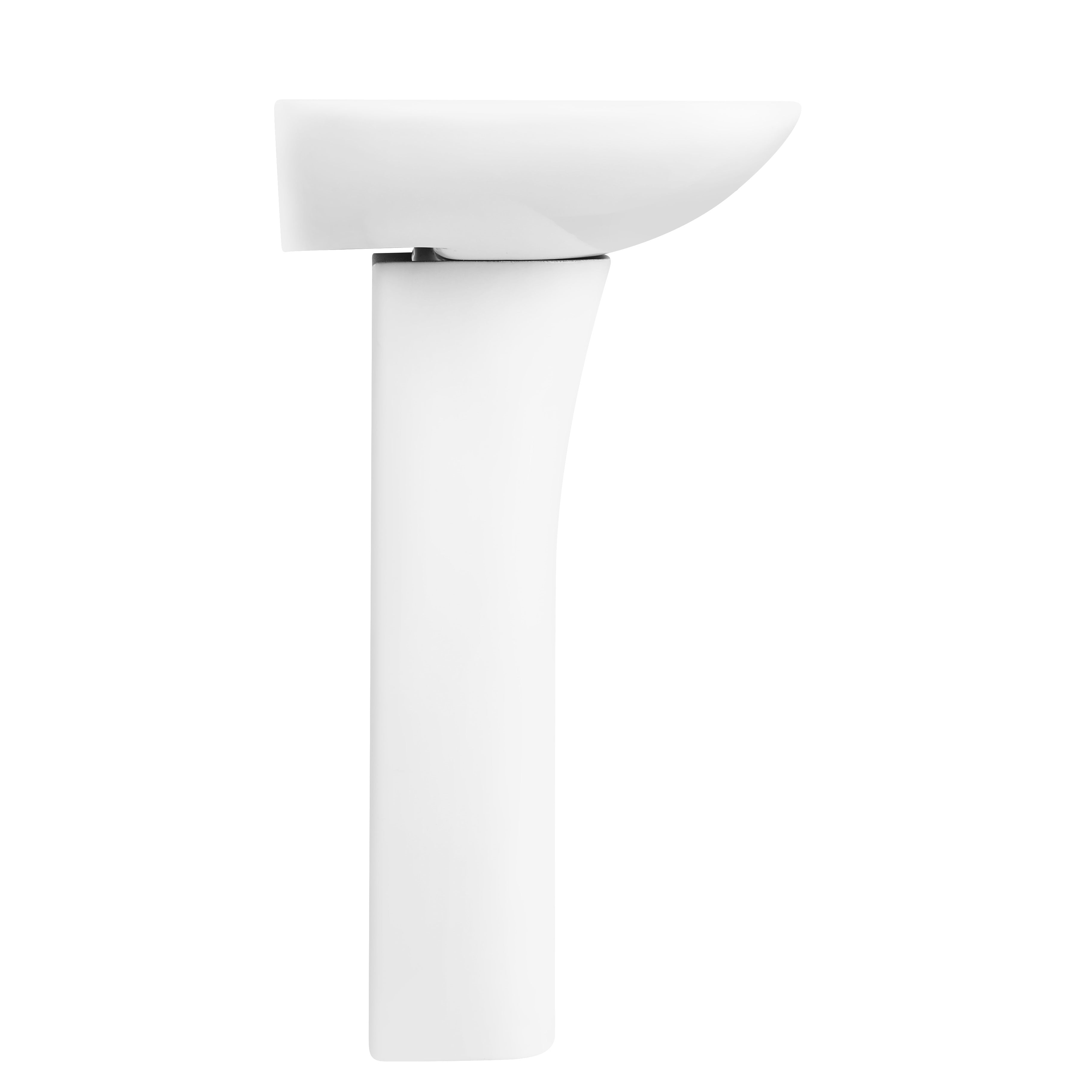 Venice Basin with Full Pedestal - 1 TH - White