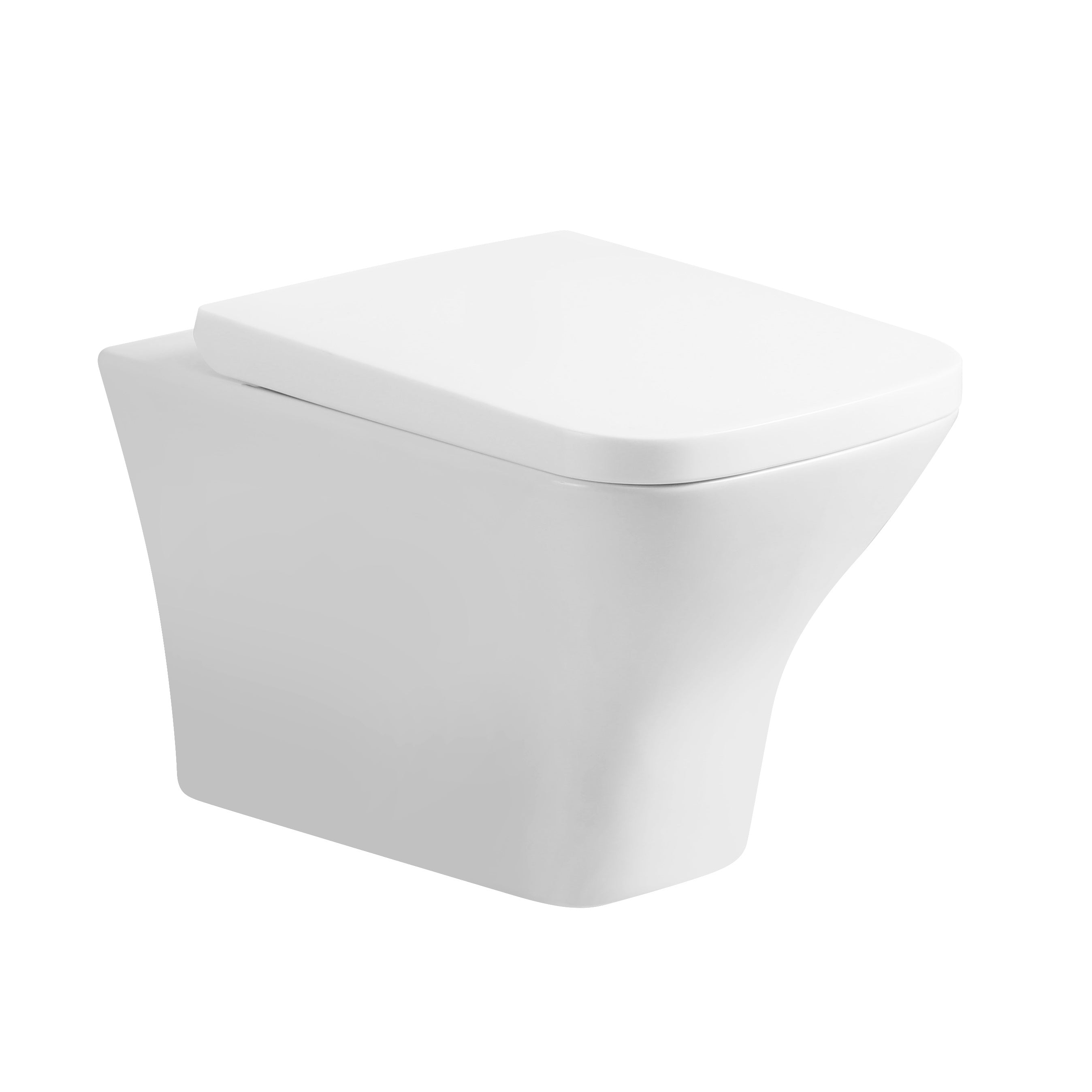 Venice Rimless Wall Hung Toilet with Soft Close Seat Options - White