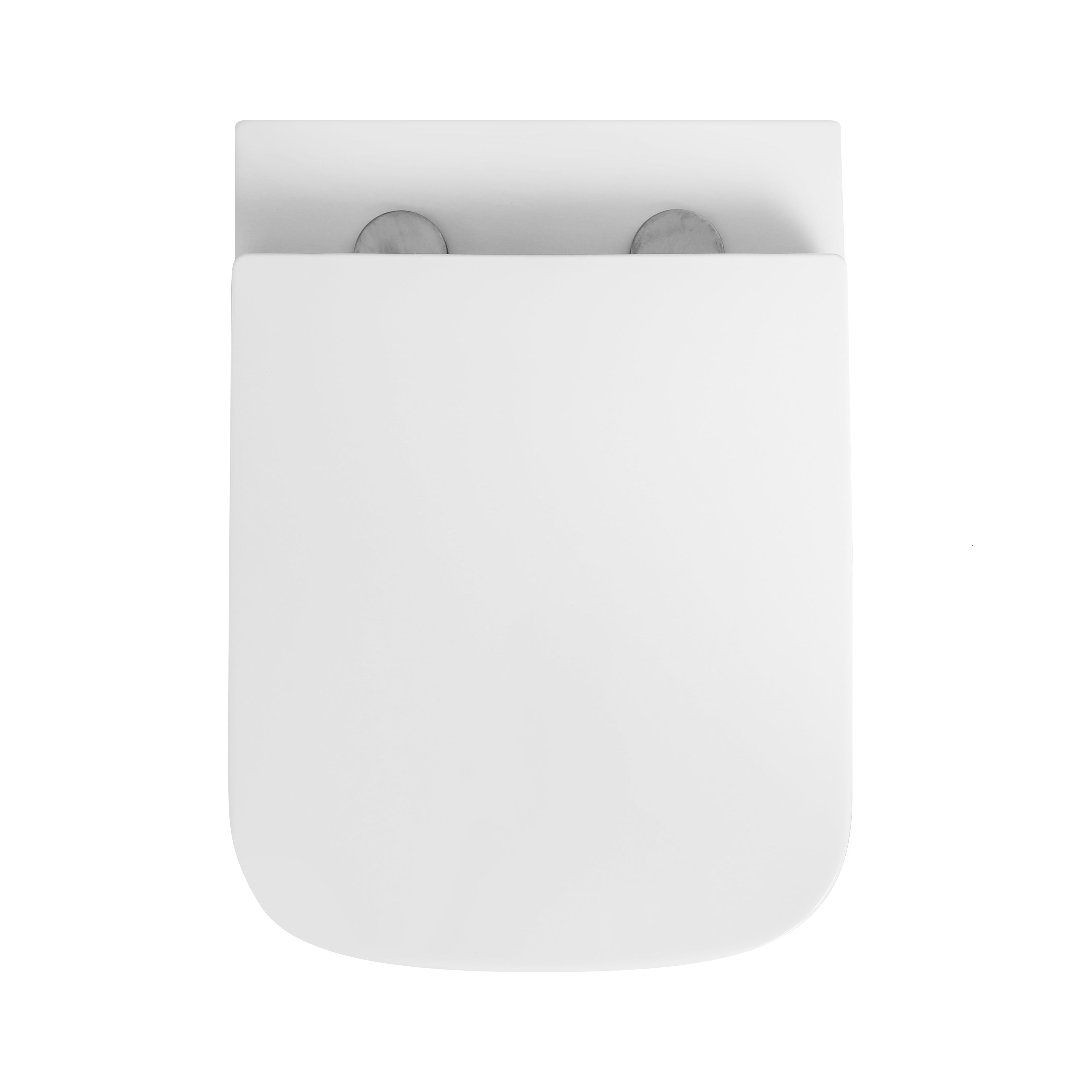 Venice Rimless Wall Hung Toilet with Soft Close Seat Options - White