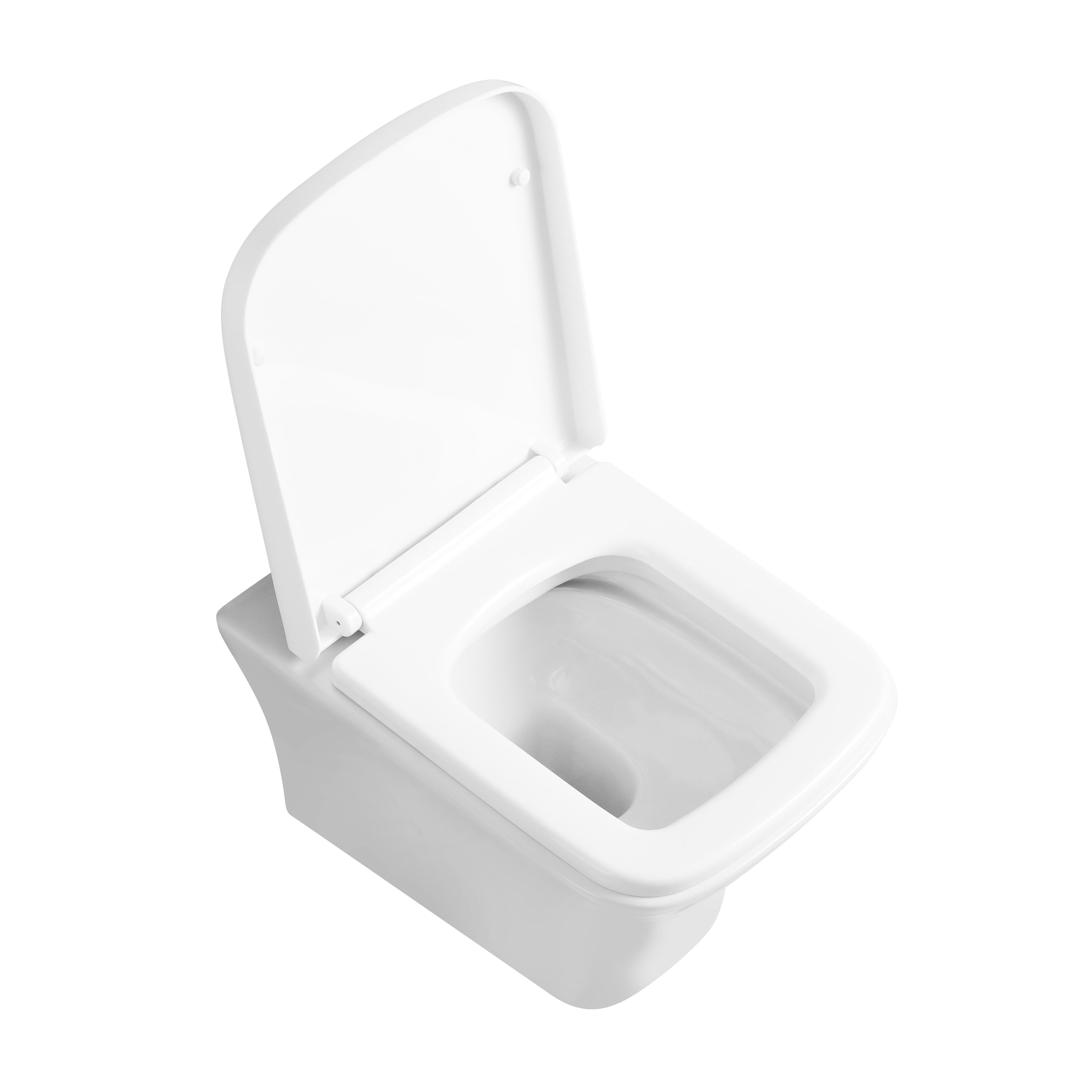Venice Rimless Wall Hung Toilet with Soft Close Seat Options - White