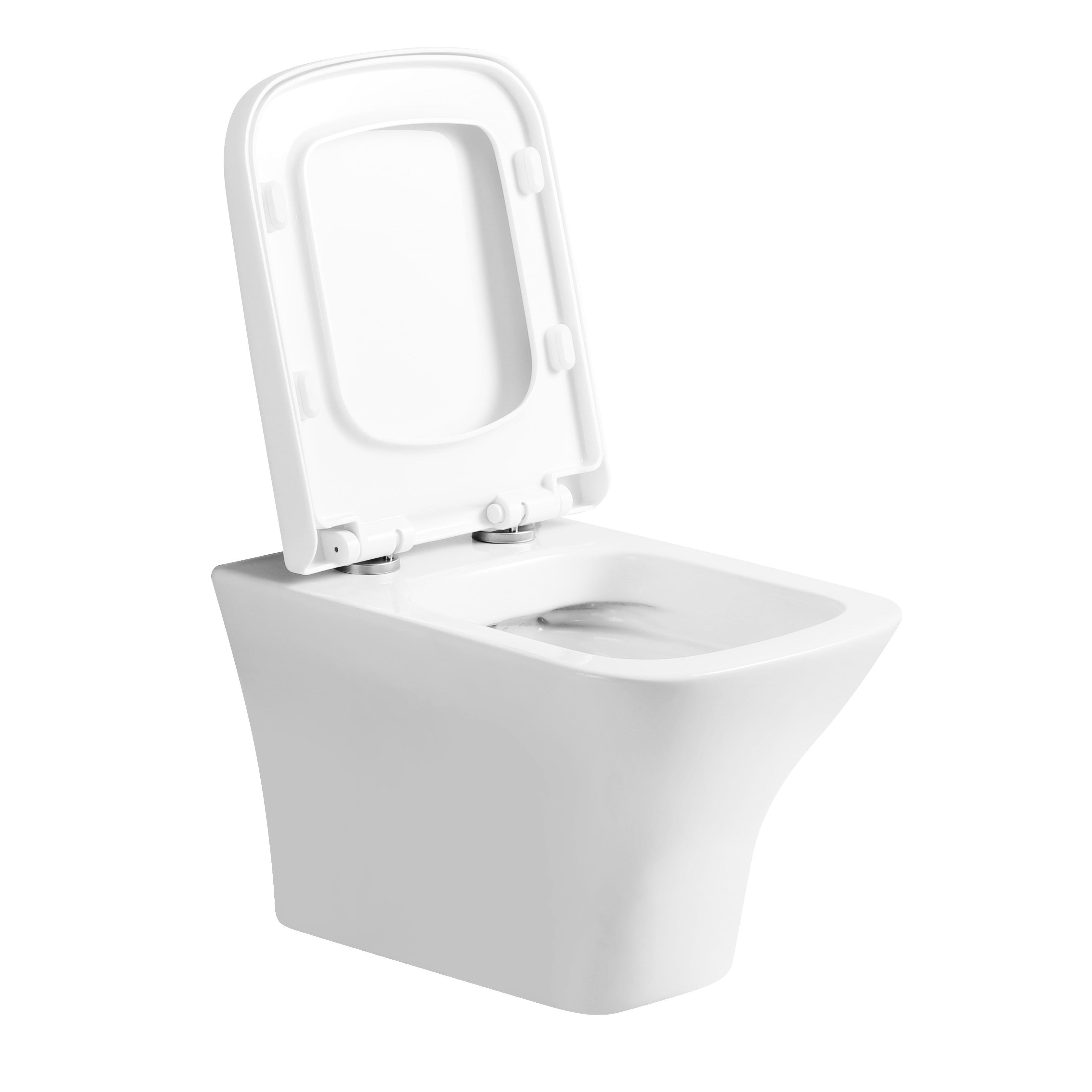 Venice Rimless Wall Hung Toilet with Soft Close Seat Options - White