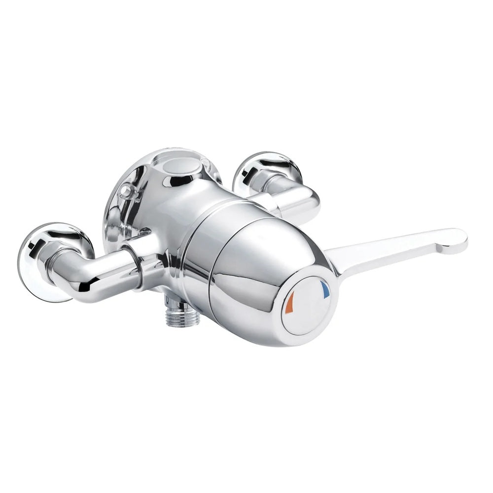 Foundry 1 Outlet Exposed Thermostatic Shower Valve - Chrome