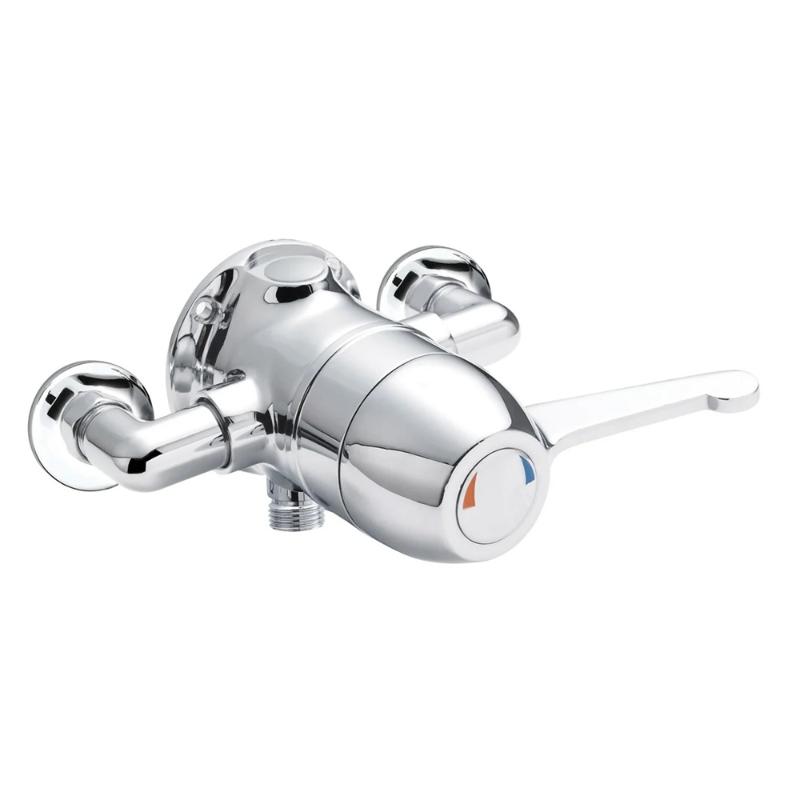 Foundry 1 Outlet Exposed Thermostatic Shower Valve - Chrome