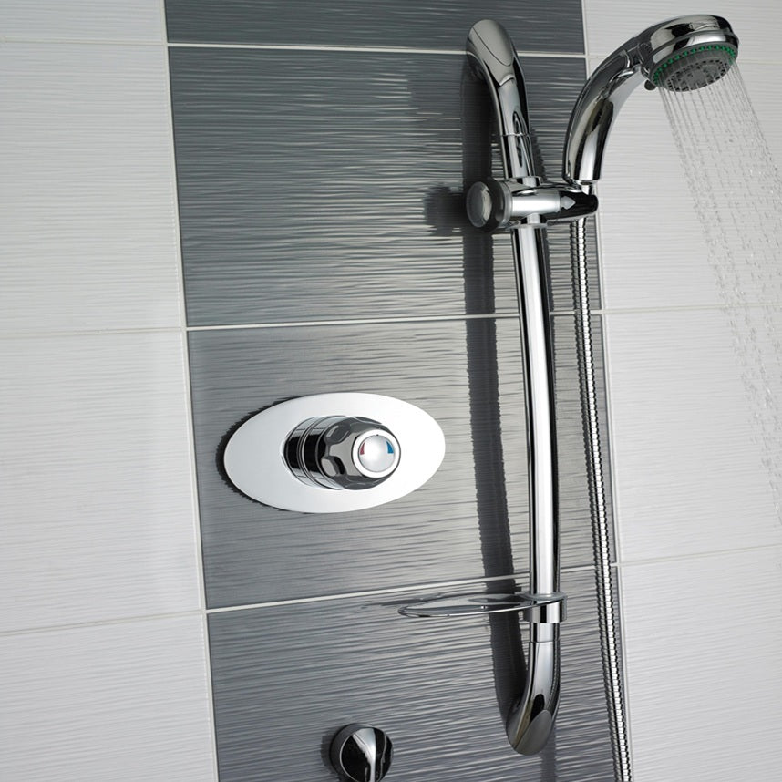 Foundry Thermostatic 1 Outlet Concealed Shower Valve - Chrome