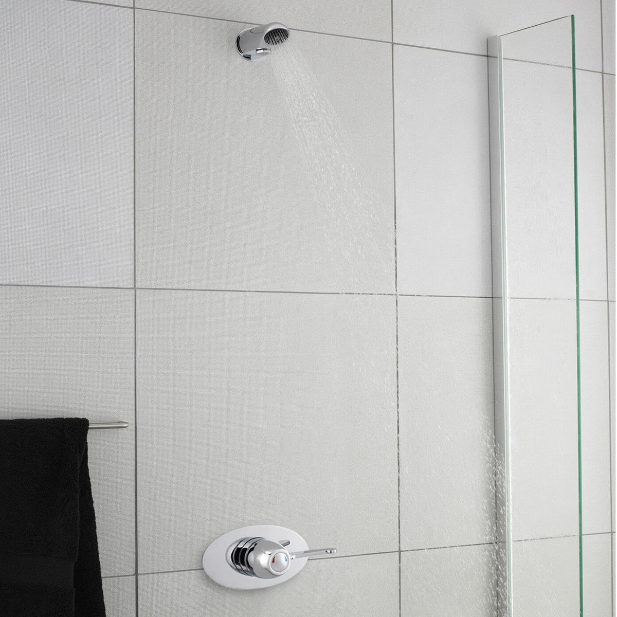 Foundry 1 Outlet Concealed Shower Valve - Chrome