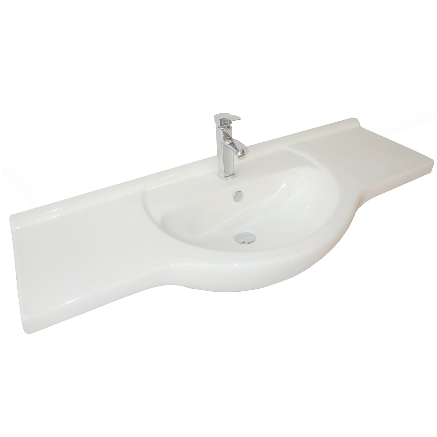 Linx Floorstanding Vanity Unit with Basin - Gloss White