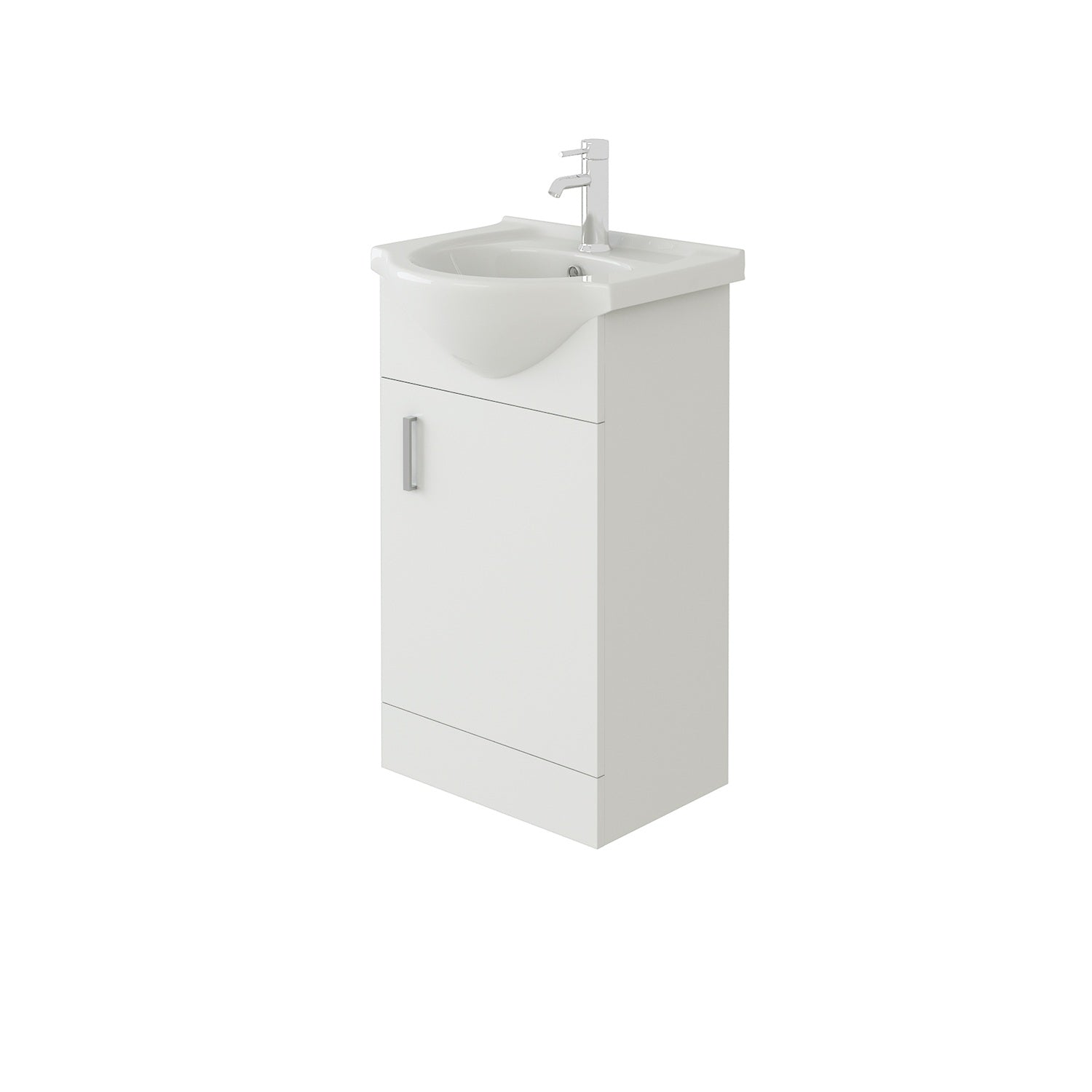 Linx Floorstanding Vanity Unit with Basin - Gloss White