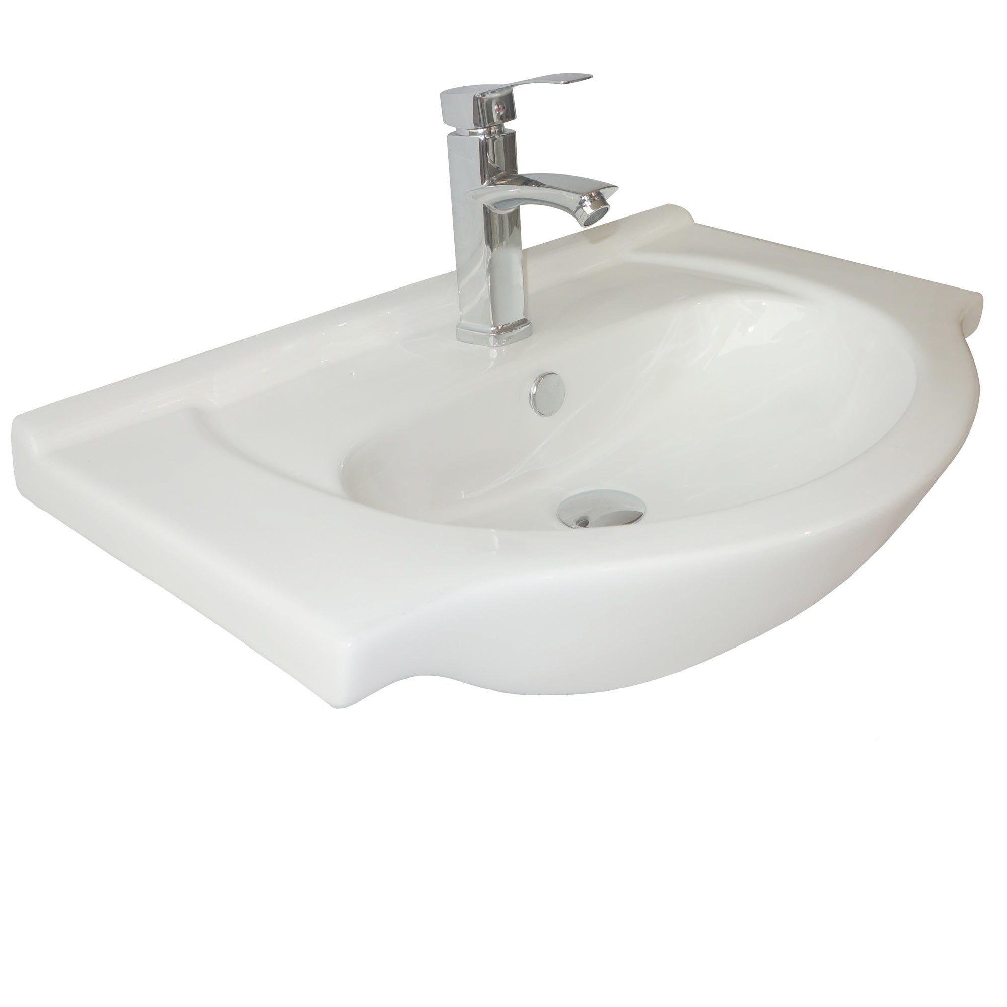 Linx Floorstanding Vanity Unit with Basin - Gloss White