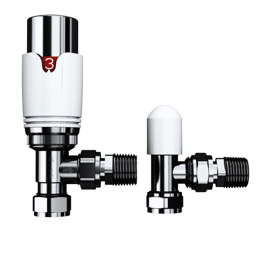 Pro 1/2" Thermostatic Radiator Valve TRV + Lockshield