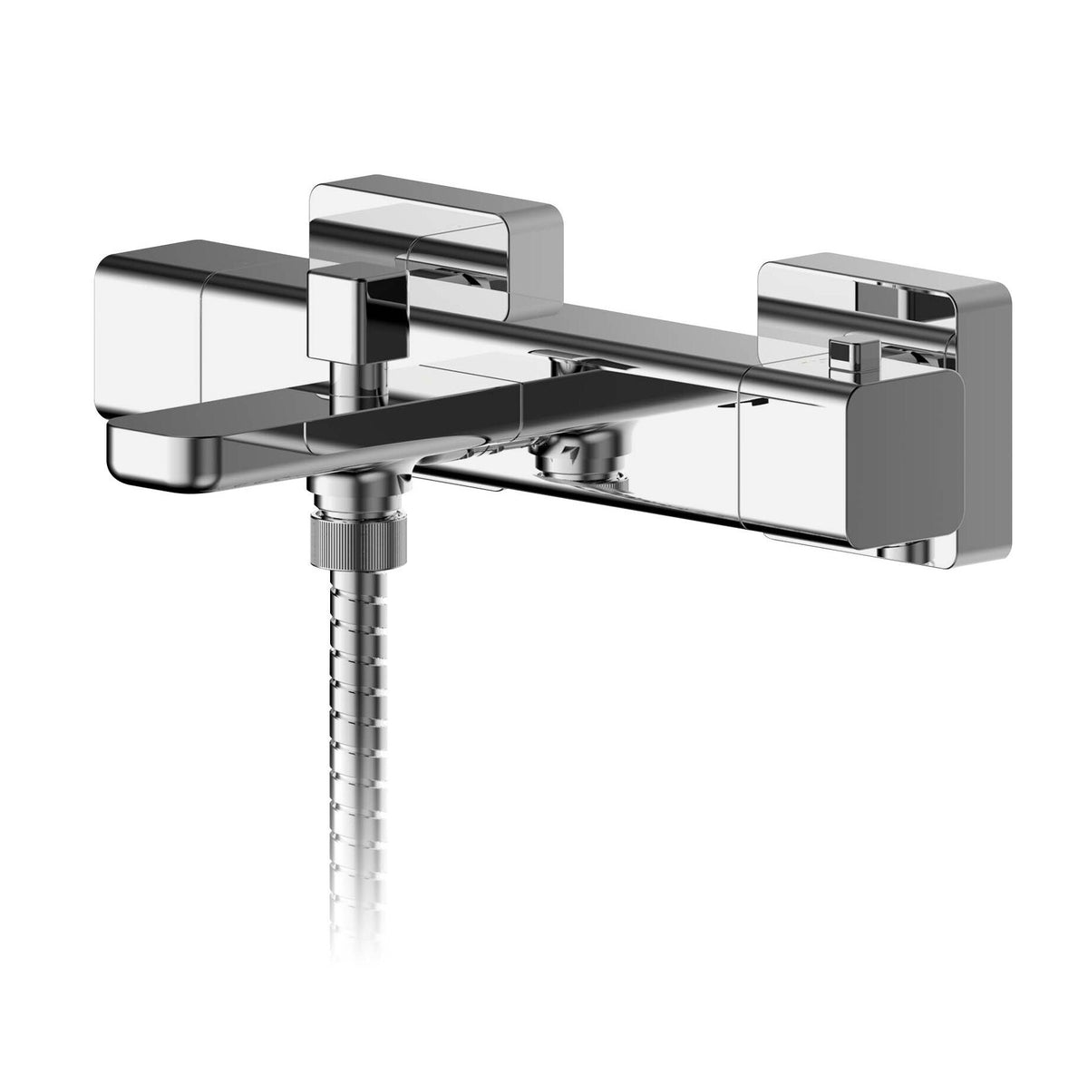 Atlas Wall Mounted Thermostatic Bath Shower Mixer Tap - Chrome