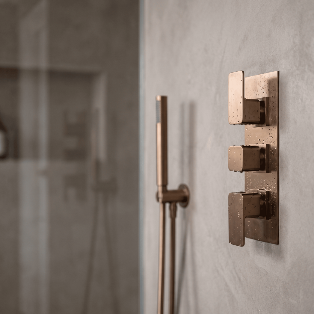 Sterling Thermostatic 3 Outlet Concealed Shower Valve With Diverter