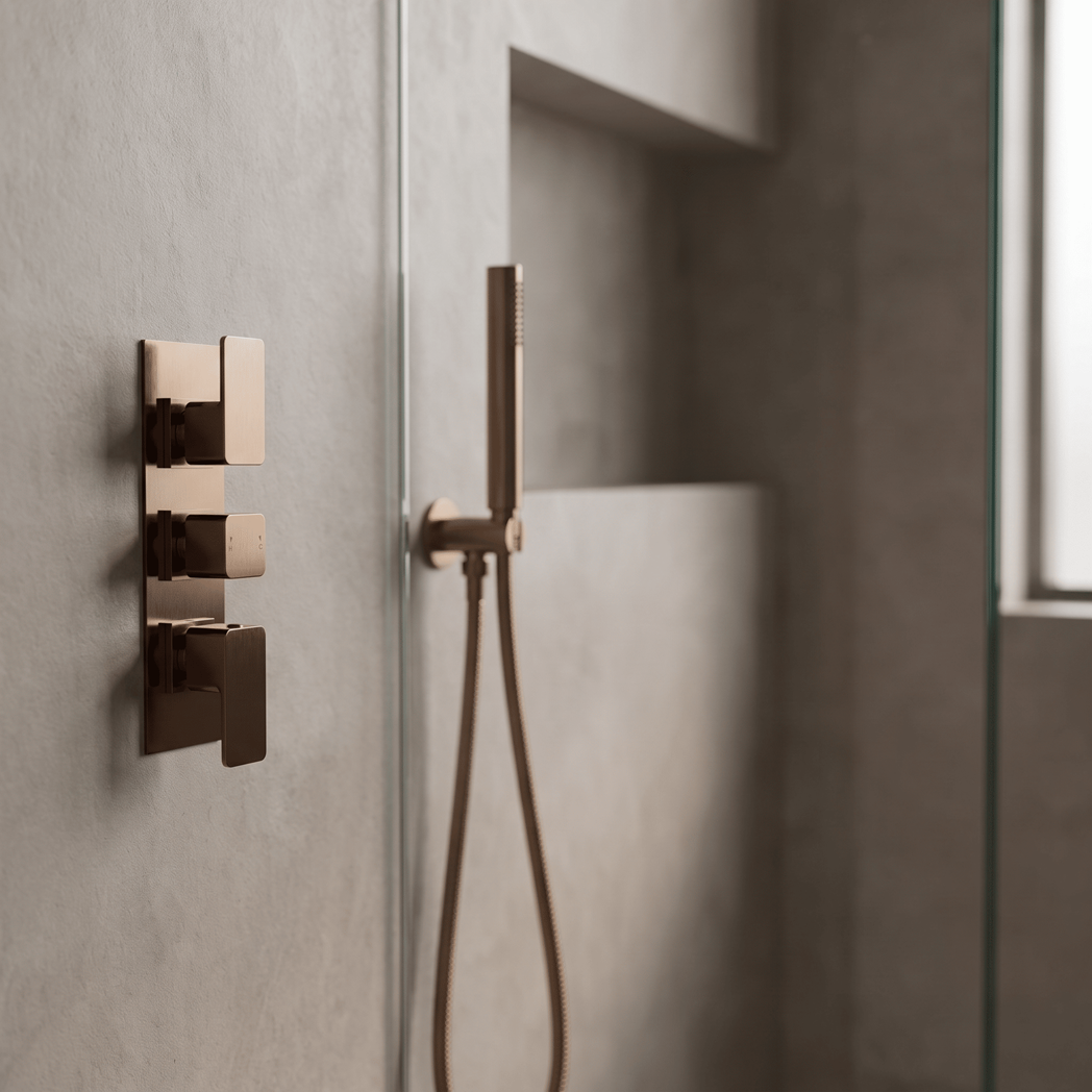 Sterling Thermostatic 3 Outlet Concealed Shower Valve With Diverter