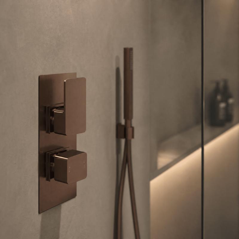 Sterling Thermostatic 2 Outlet Concealed Shower Valve With Diverter