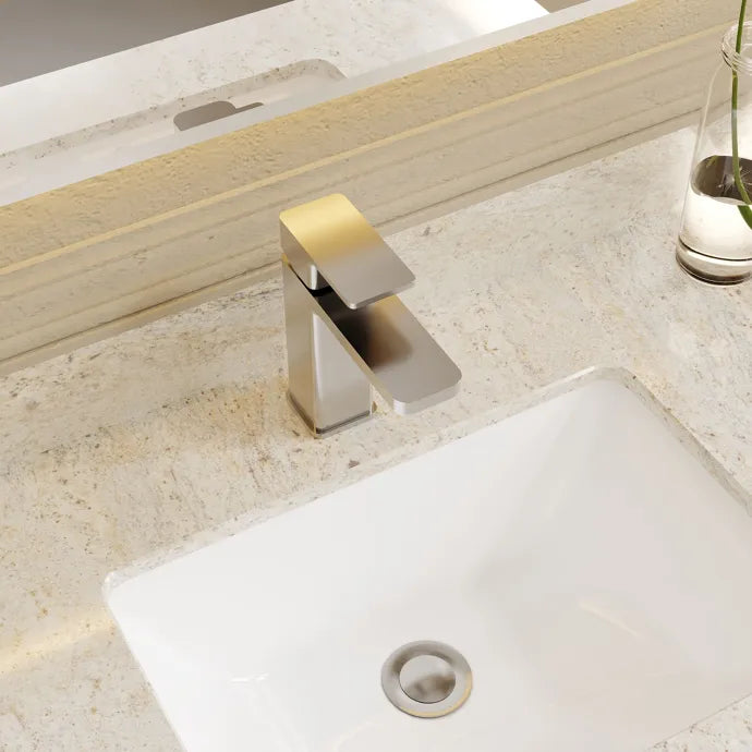 Sterling Eco Mono Basin Mixer Tap With Push Button Waste - Chrome