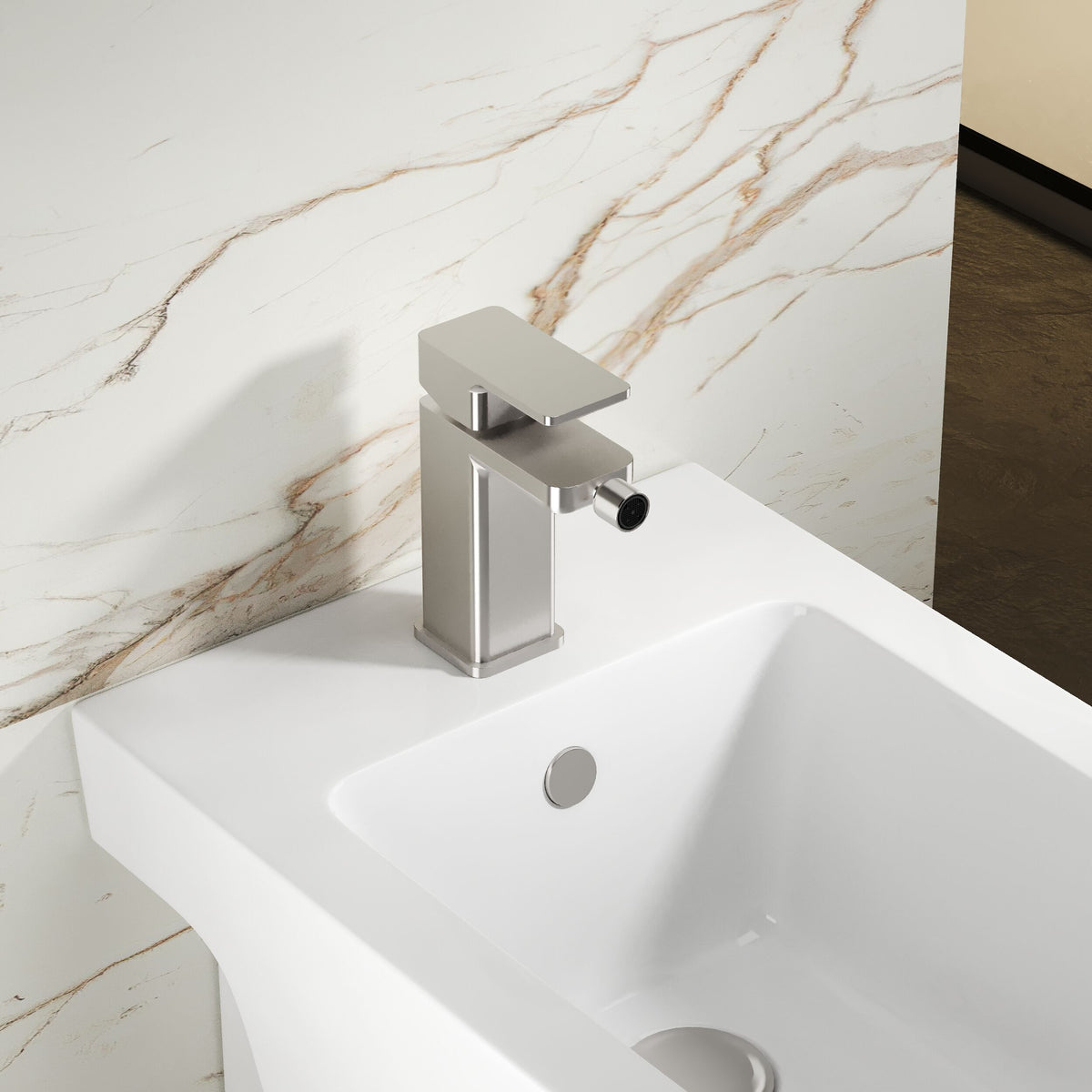 Sterling Mono Bidet Mixer Tap With Pop-up Waste - Chrome
