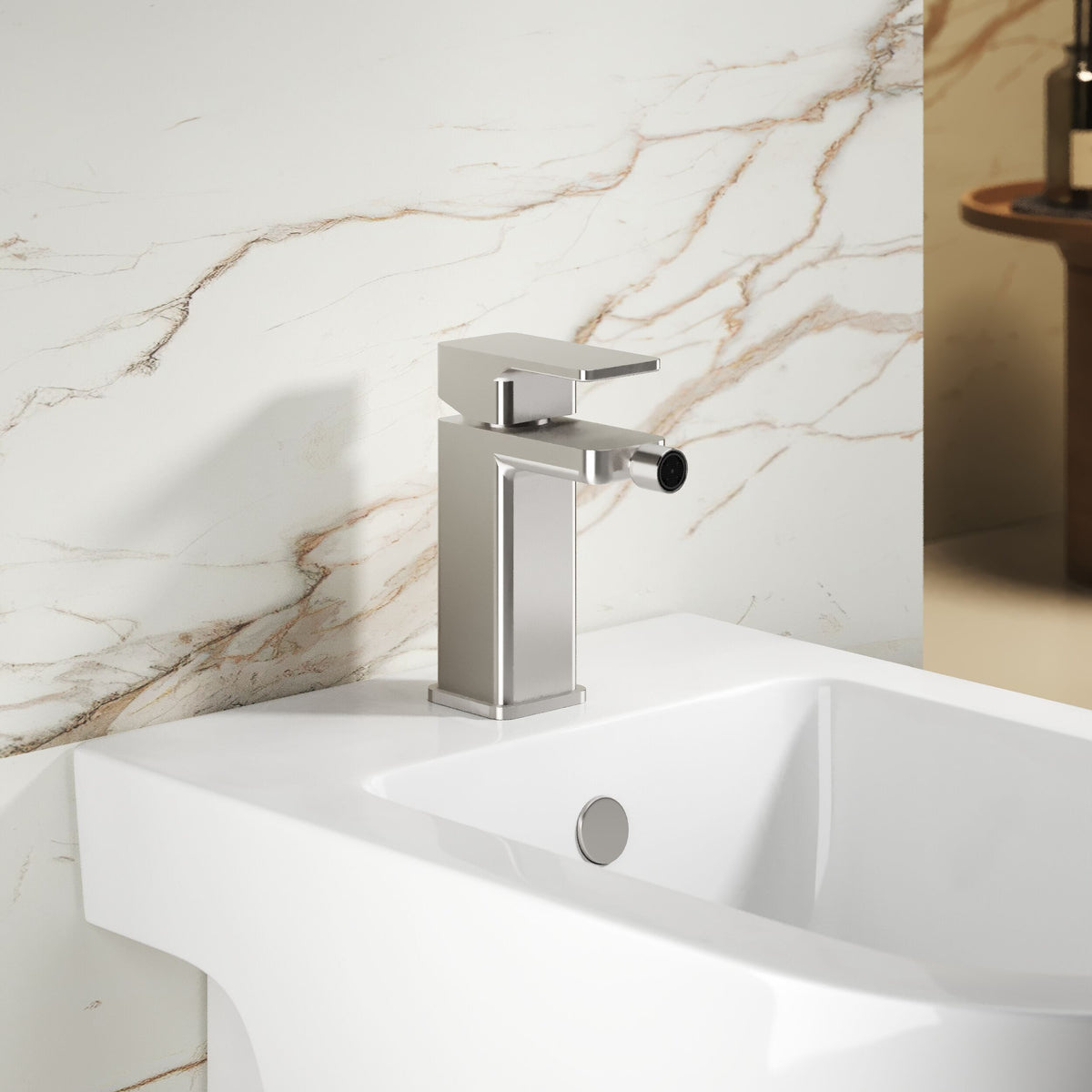 Sterling Mono Bidet Mixer Tap With Pop-up Waste - Chrome