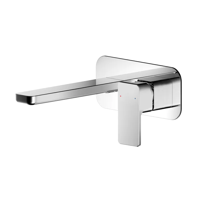 Sterling 2 Hole Wall Mounted Basin Mixer Tap With Plate