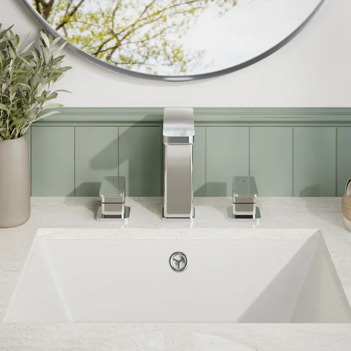 Sterling 3 Hole Basin Mixer Tap With Pop-Up Waste - Chrome