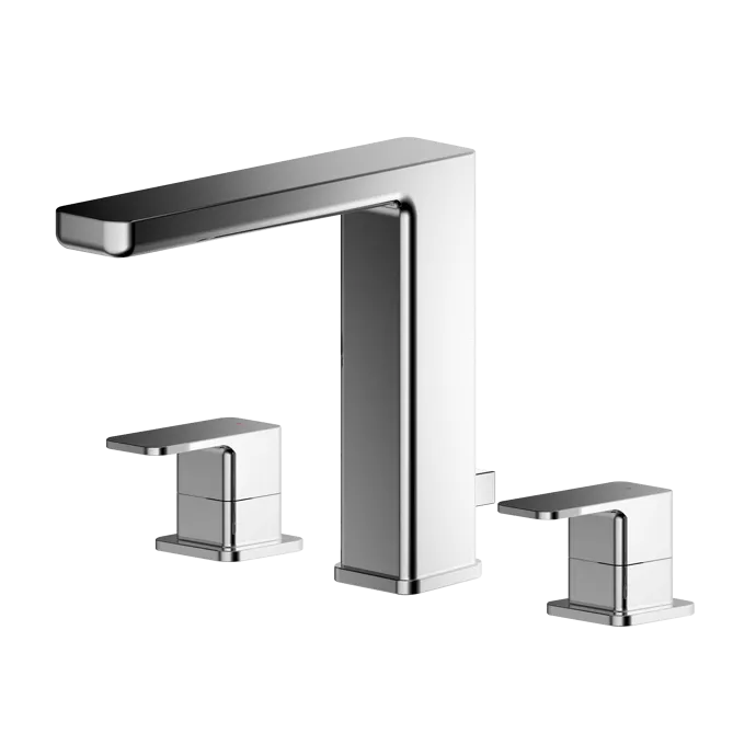 Sterling 3 Hole Basin Mixer Tap With Pop-Up Waste - Chrome