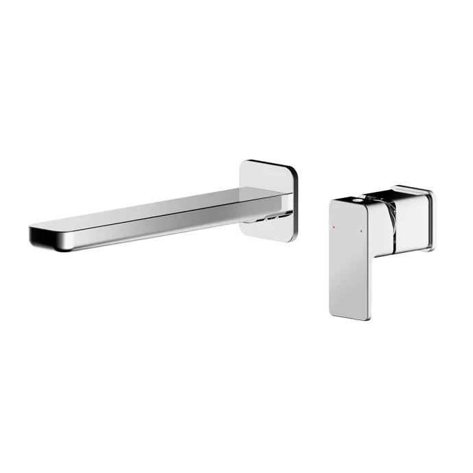 Sterling 2 Hole Wall Mounted Basin Mixer Tap Without Plate - Chrome
