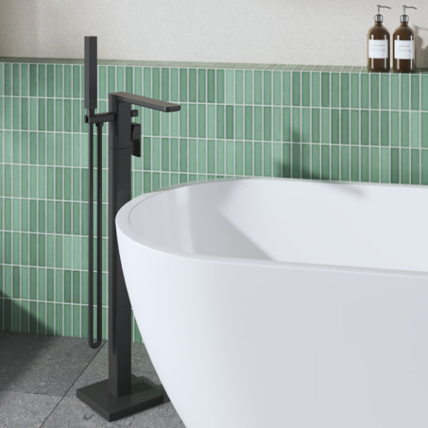 Sterling Floor Mounted Bath Shower Mixer Tap with Handset