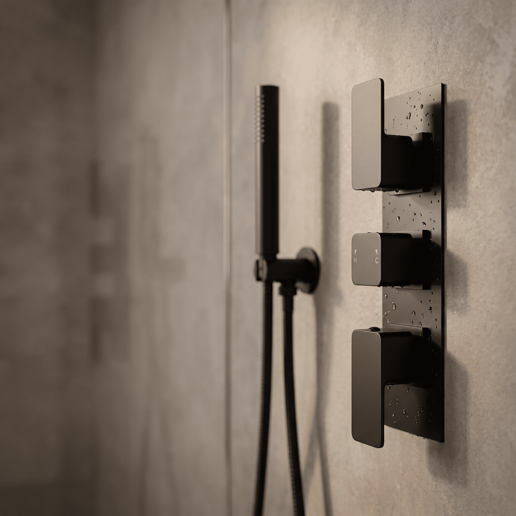 Sterling Thermostatic 3 Outlet Concealed Shower Valve With Diverter