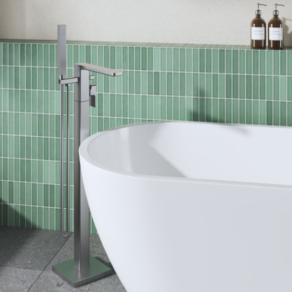 Sterling Floor Mounted Bath Shower Mixer Tap with Handset