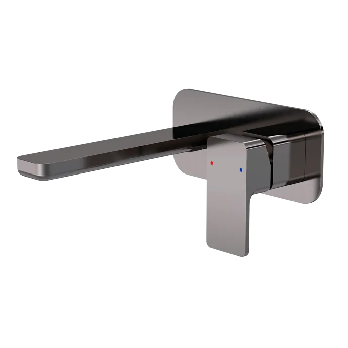 Sterling 2 Hole Wall Mounted Basin Mixer Tap With Plate
