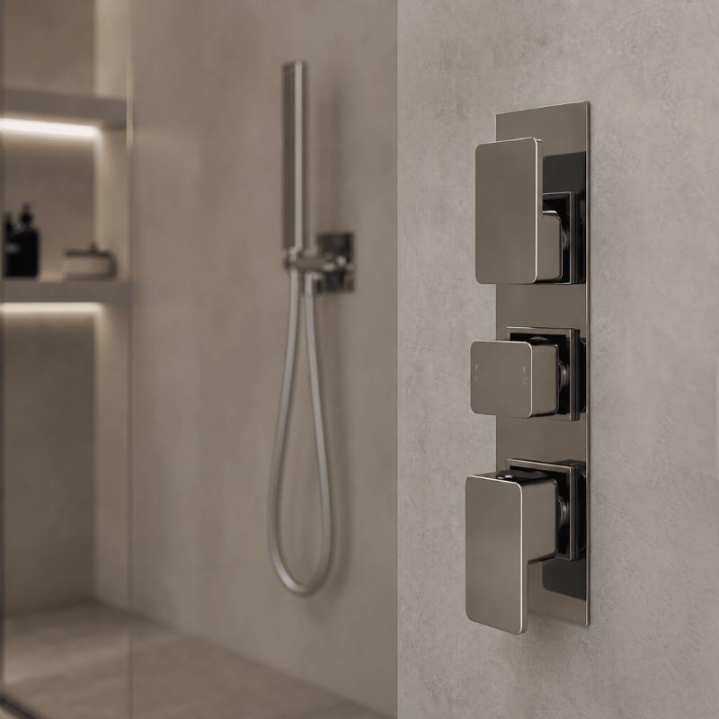 Sterling Thermostatic 3 Outlet Concealed Shower Valve With Diverter