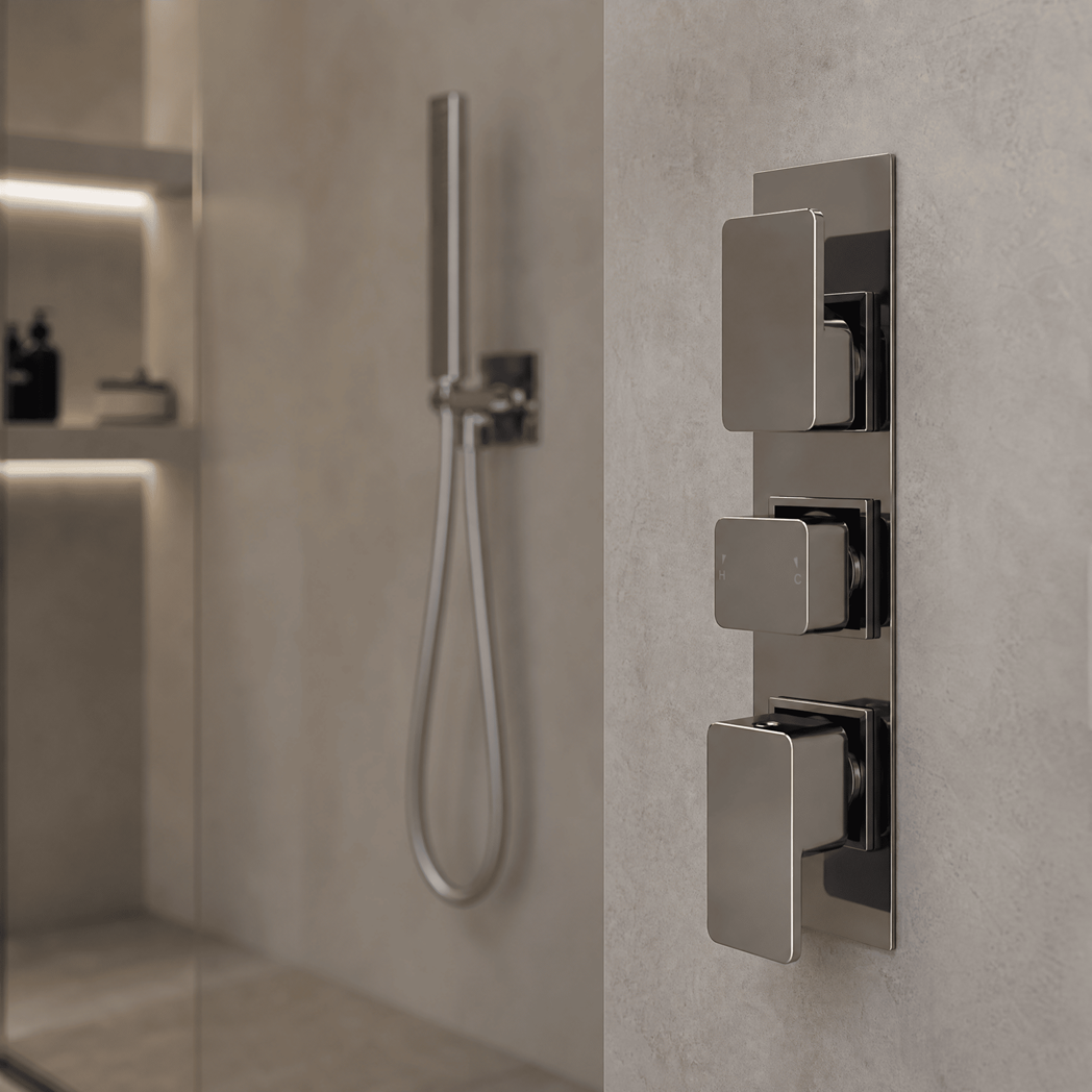 Sterling Thermostatic 3 Outlet Concealed Shower Valve With Diverter
