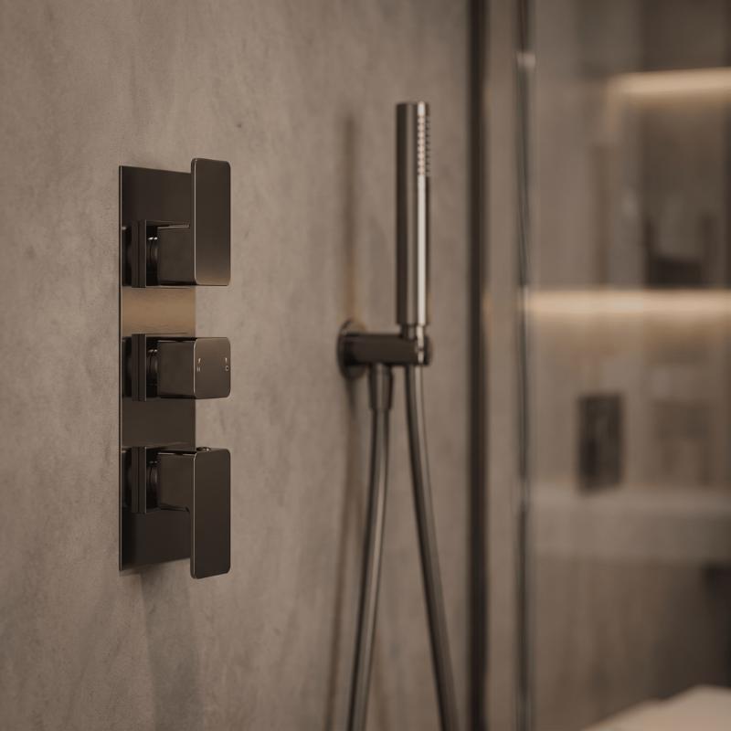Sterling Thermostatic 3 Outlet Concealed Shower Valve With Diverter