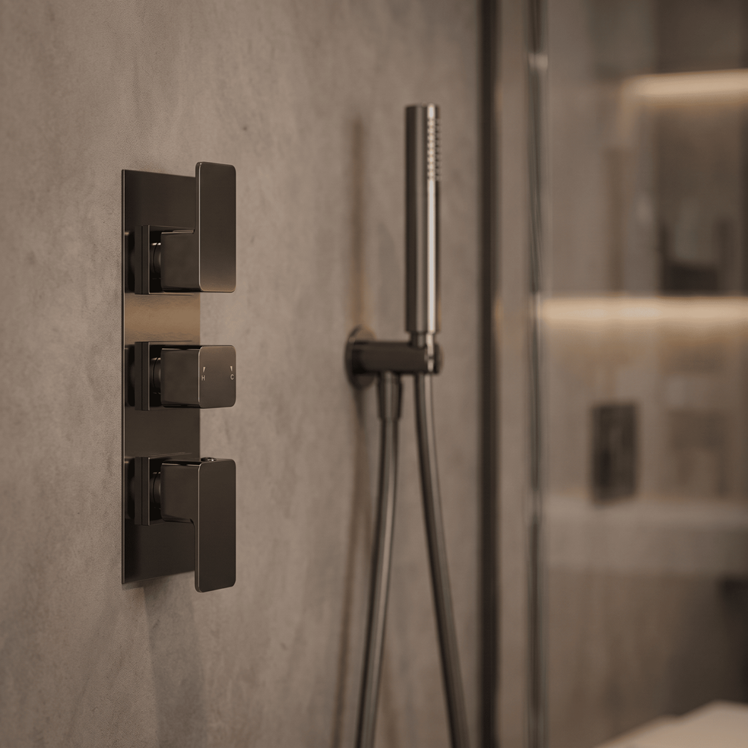Sterling Thermostatic 3 Outlet Concealed Shower Valve With Diverter