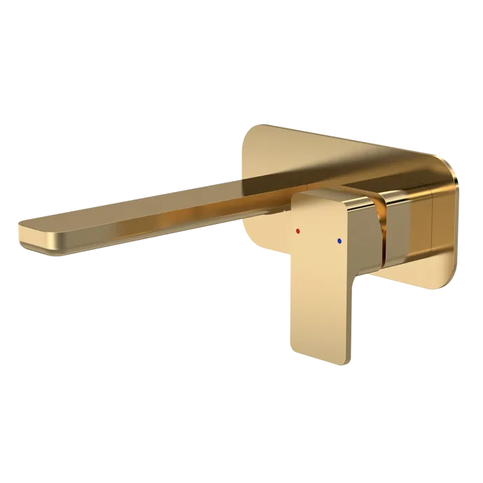 Sterling 2 Hole Wall Mounted Basin Mixer Tap With Plate