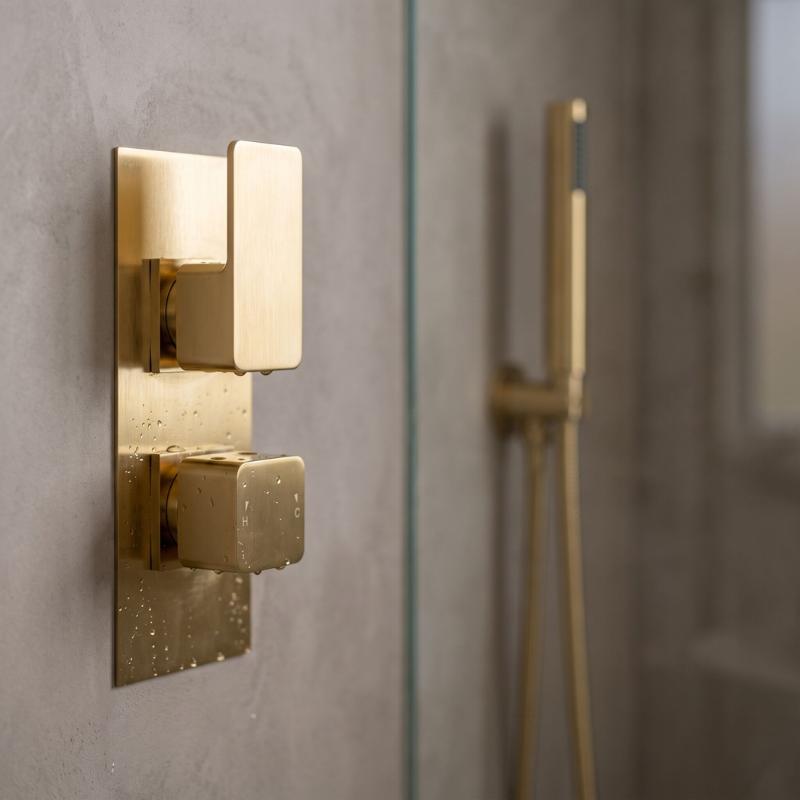 Sterling Thermostatic 2 Outlet Concealed Shower Valve With Diverter
