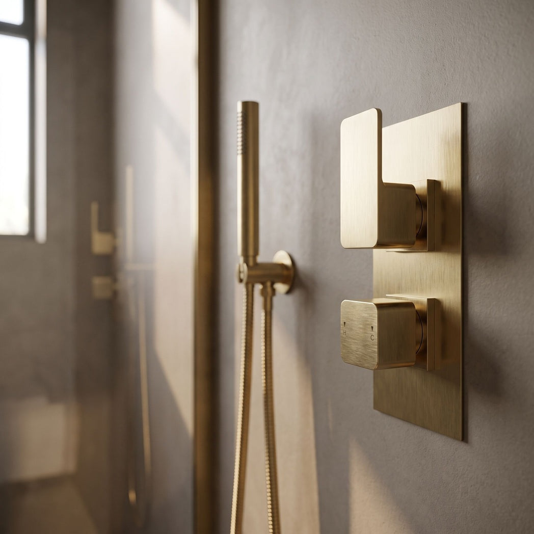 Sterling Thermostatic 2 Outlet Concealed Shower Valve With Diverter
