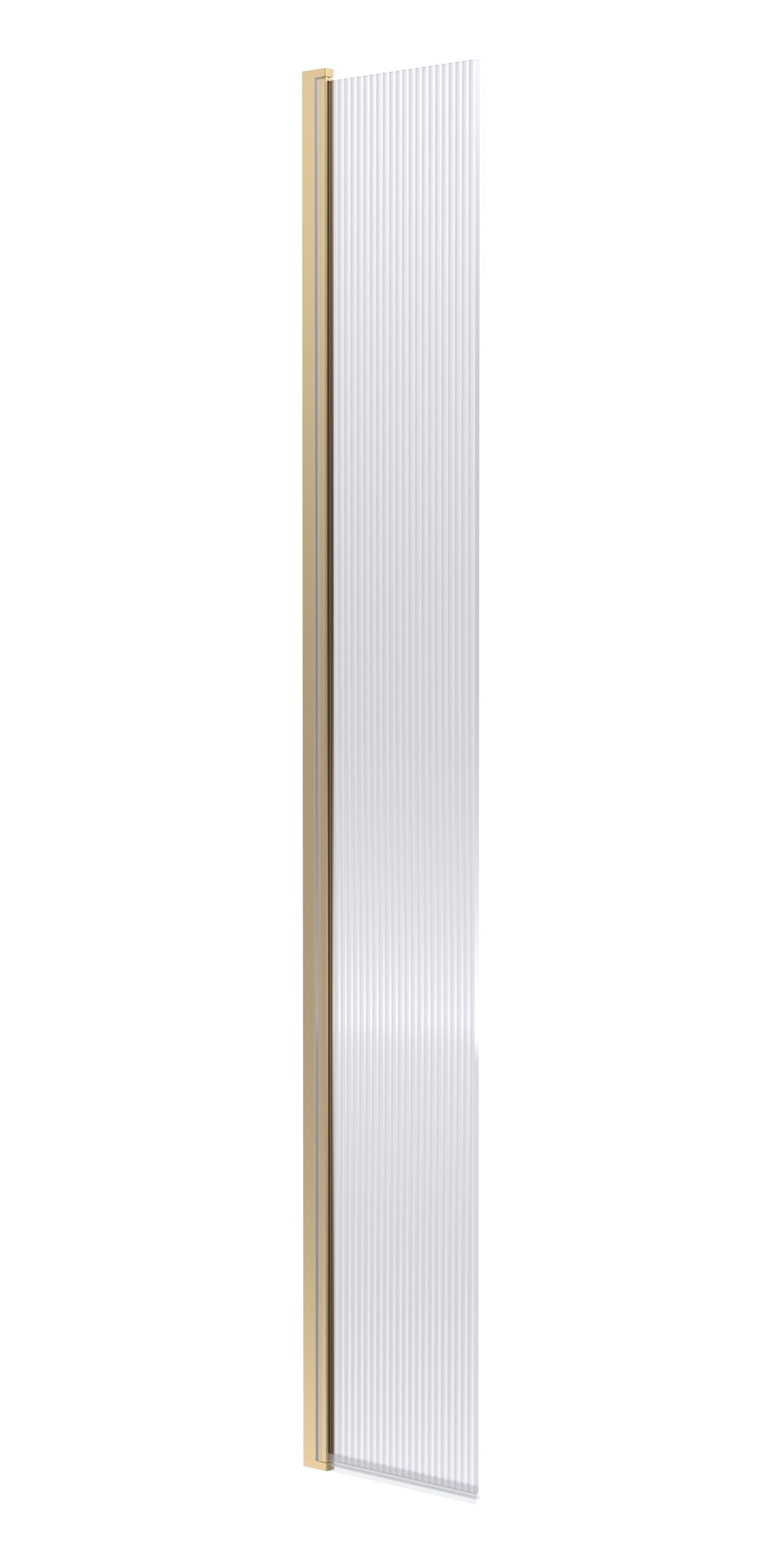 Haven 8mm Glass Fluted Wetroom Flipper Panel