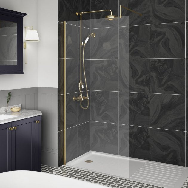 Nora 8mm Wetroom Panel With Support Bar