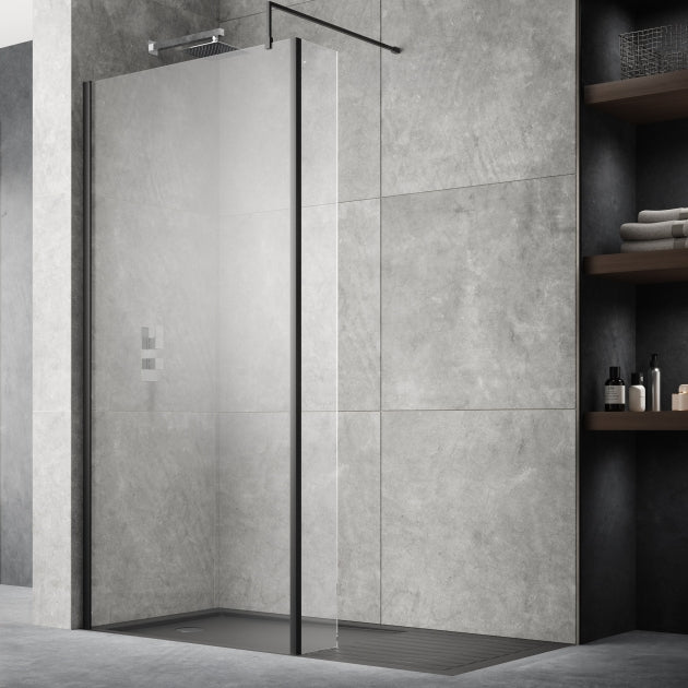 Nora 8mm Wetroom Panel With Support Bar