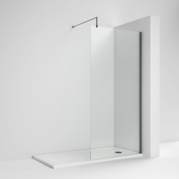 Nora 8mm Wetroom Panel With Support Bar
