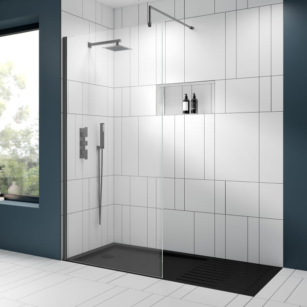 Nora 8mm Wetroom Panel With Support Bar