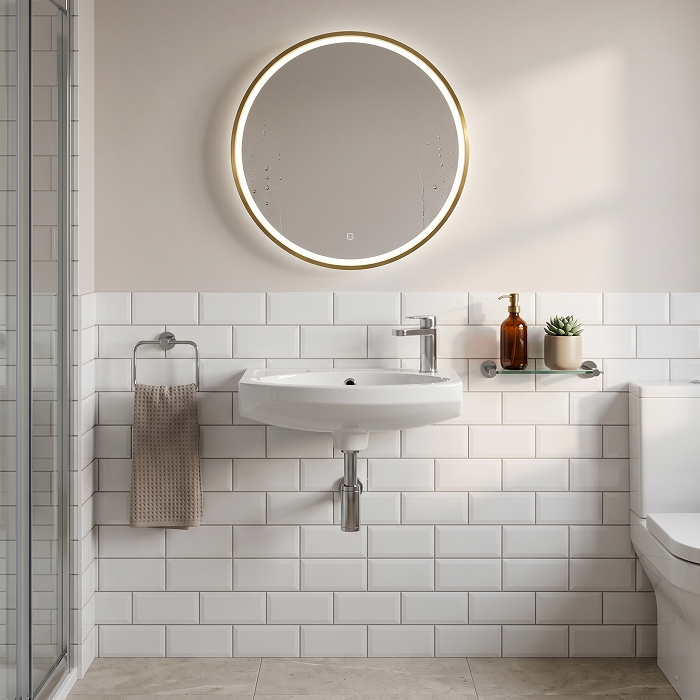 Sydney Cloakroom Wall Hung Basin - 450mm Wide - 1 TH - White