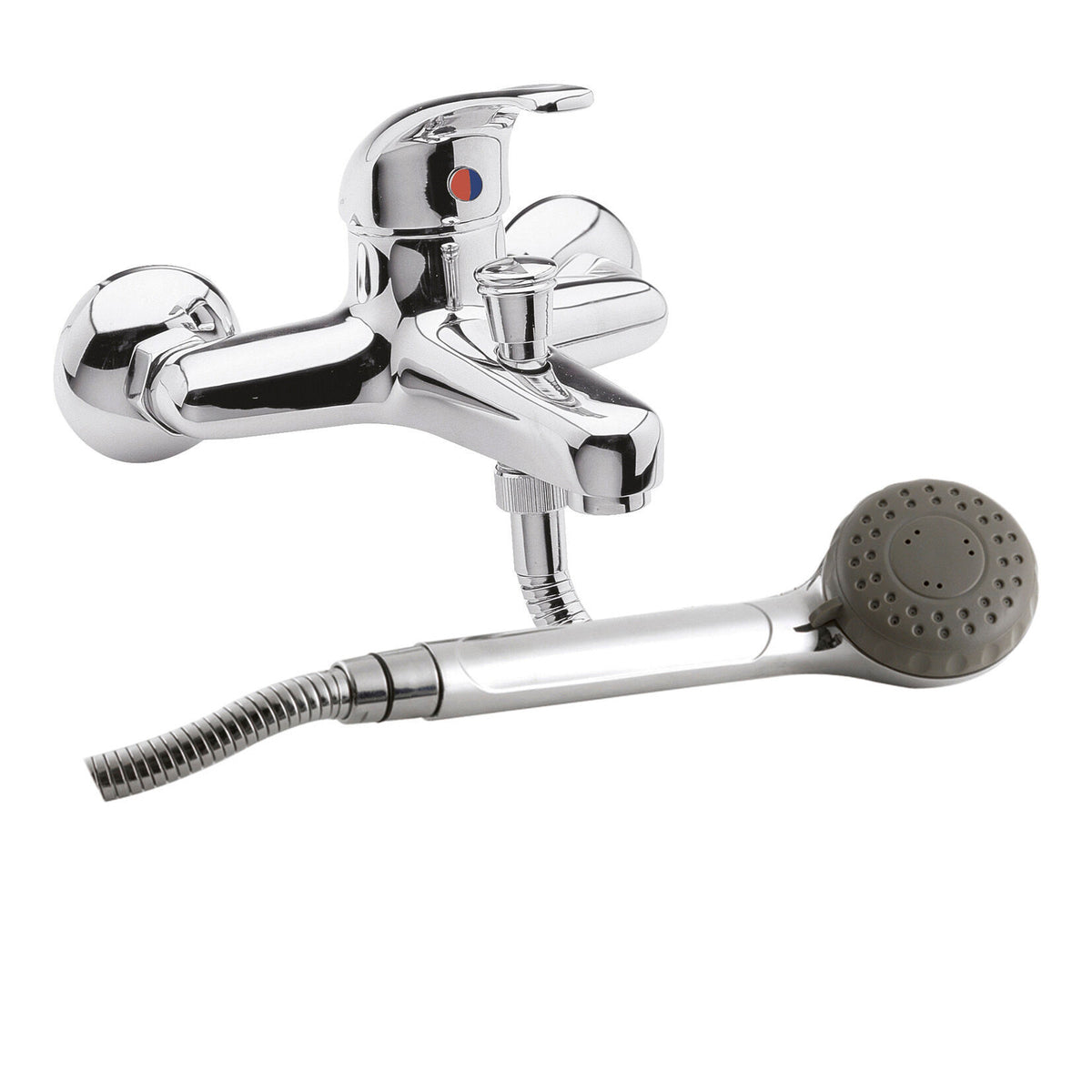 Hype Pair Of Wall Mounted Couplings - Chrome