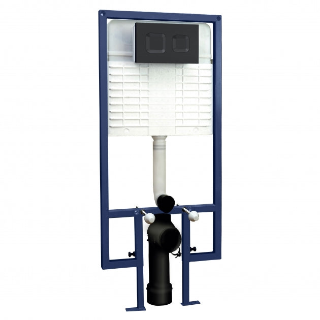 Nio Wall Hung Toilet Frame with Dual Flush Concealed Cistern and Flush Plate