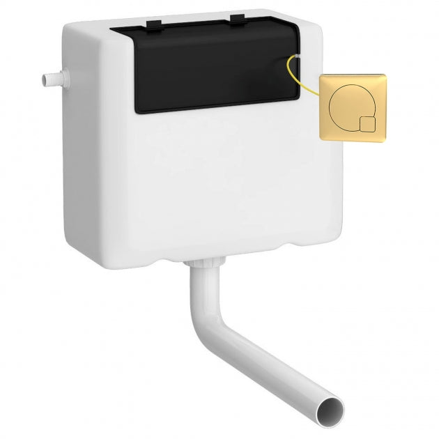 Trio Concealed Cistern with Side Inlet Dual Flush Button