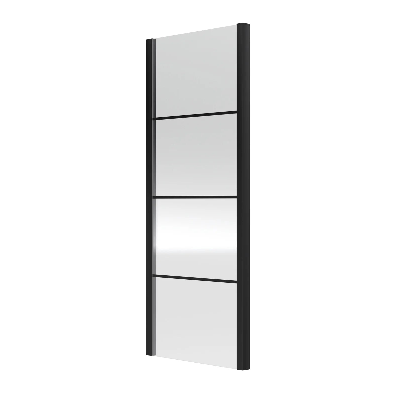 Cove 8mm Glass Recessed Side Panel - Matt Black