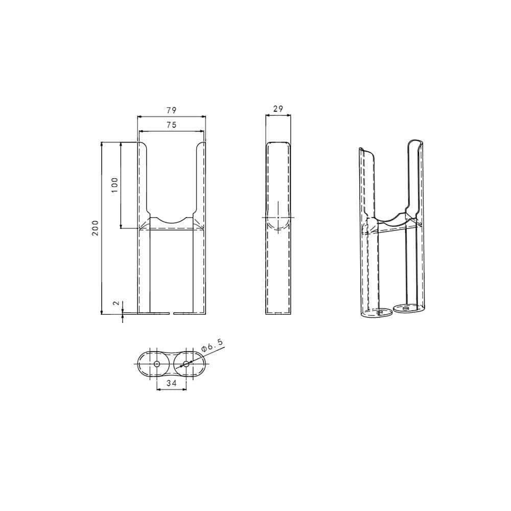 iBathUK Anthracite Floor Mount Radiator Leg Kit Brackets for Traditional 2 Bar Radiator