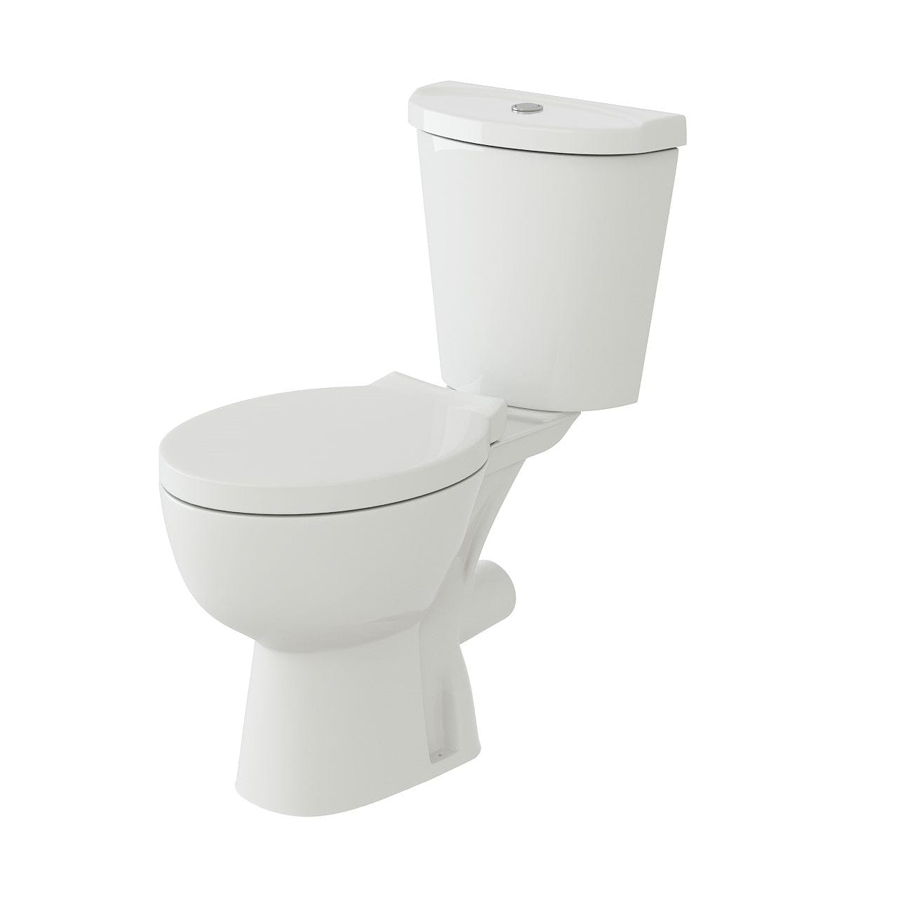 iBathUK Toilets > Close Coupled Toilets Basix Ceramic Close Coupled Toilet - White