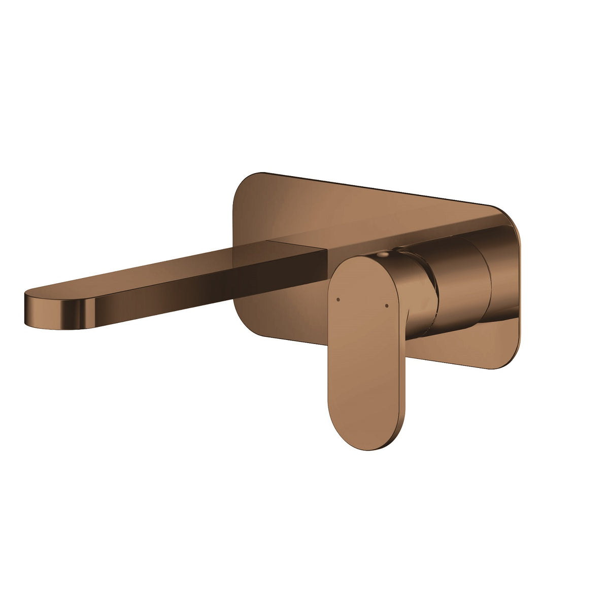 Brent 2 Hole Wall Mounted Basin Mixer Tap With Plate