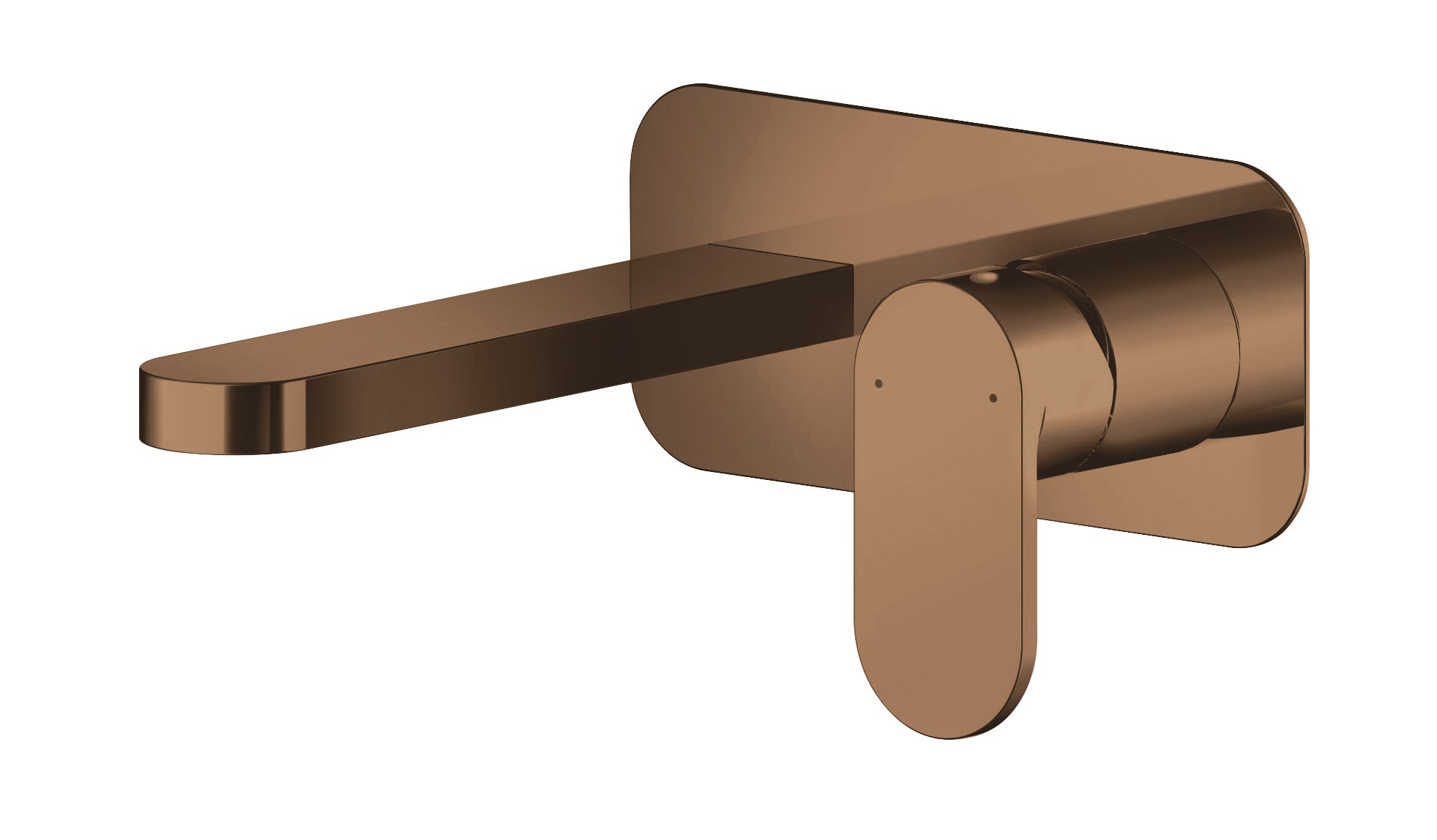 Brent 2 Tap Hole Wall Mounted Basin Mixer With Plate