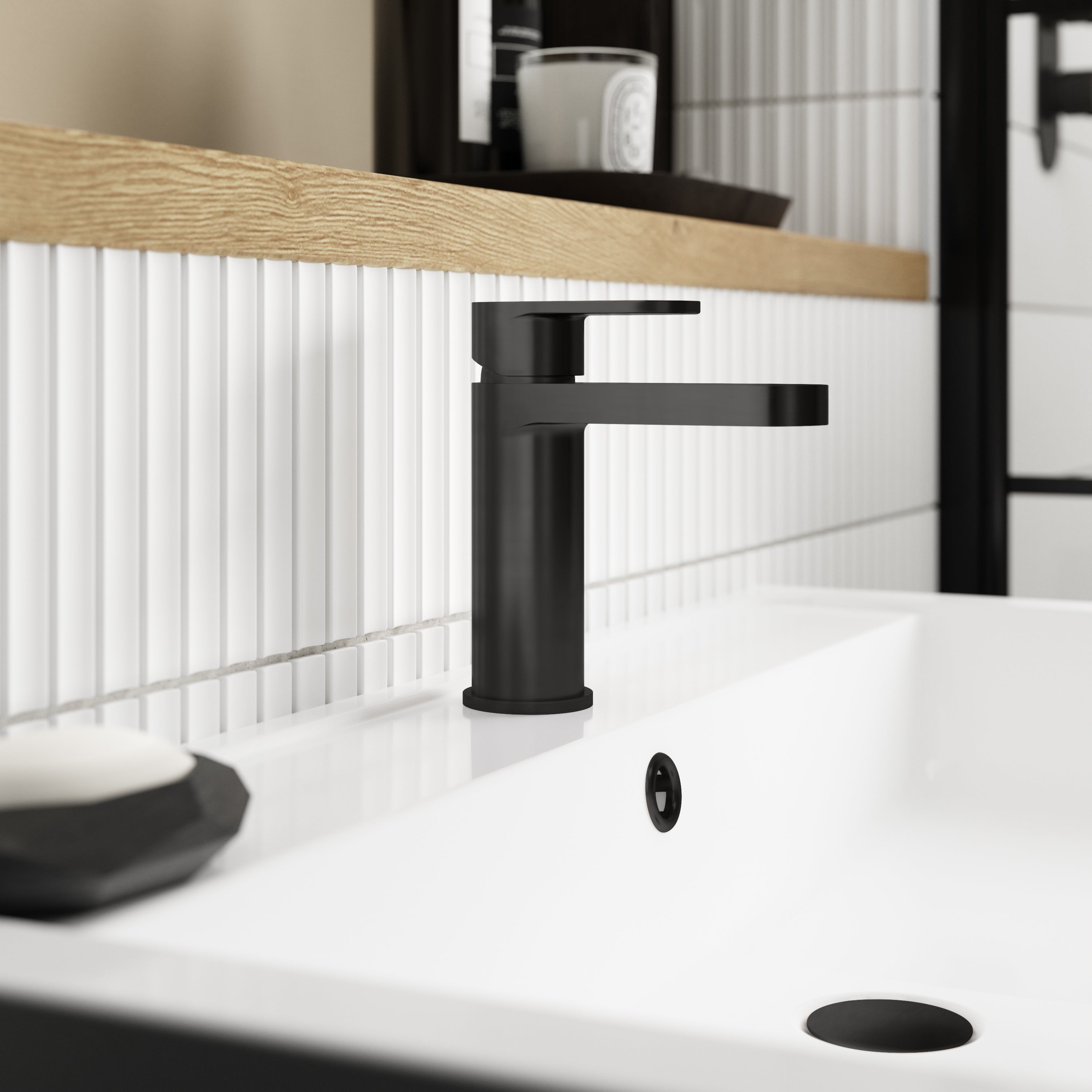 Brent Mono Basin Mixer With Push Button Waste
